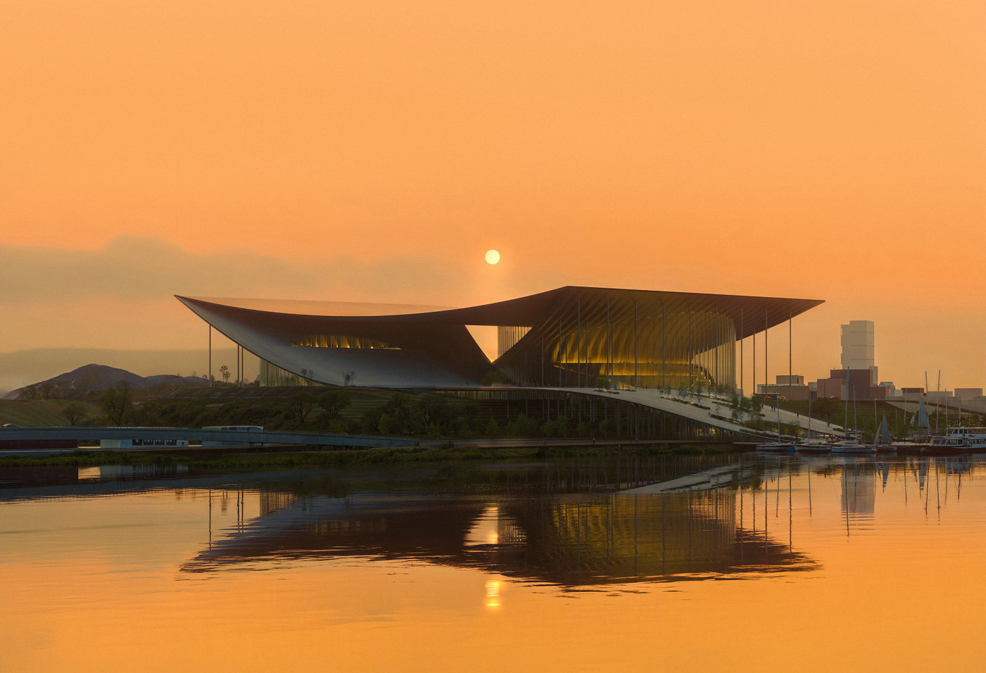 BIG ADVANCES IN DESIGN COMPETITION FOR ULSAN PERFORMING ARTS VENUE | Bjarke Ingels Group