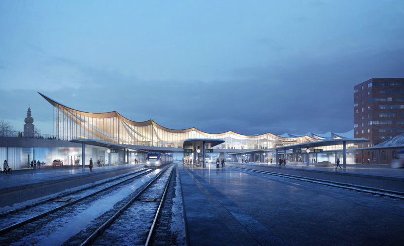 Västerås Travel Center image | Bjarke Ingels Group