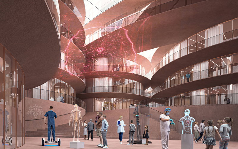 Danish Neuroscience Center image | Bjarke Ingels Group