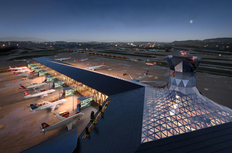 Zurich Airport Building Dock A image | Bjarke Ingels Group